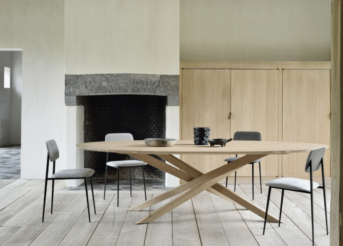 Table ovale MIKADO, Chêne – Image 3