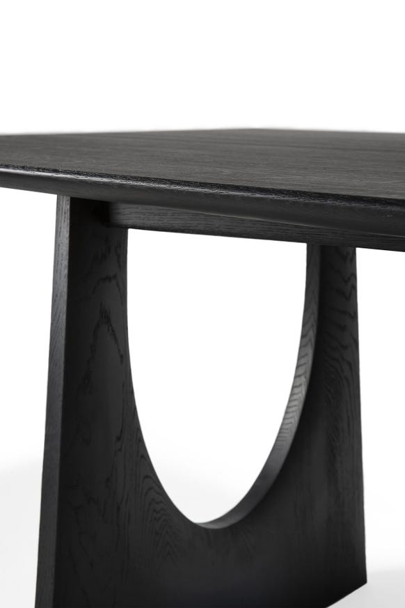 Table à manger GEOMETRIC, 250 x 100 x 76 cm, Chêne teinté noir – Image 5