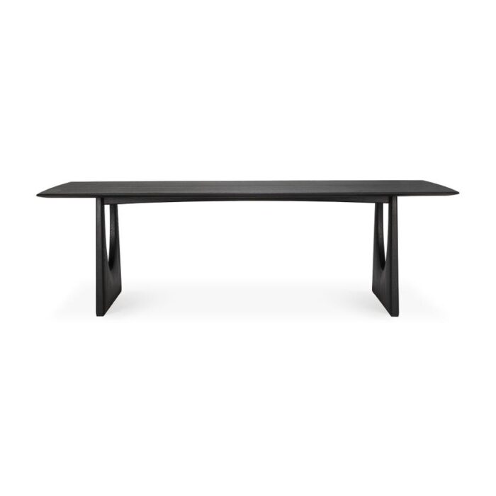 Table à manger GEOMETRIC, 250 x 100 x 76 cm, Chêne teinté noir – Image 8