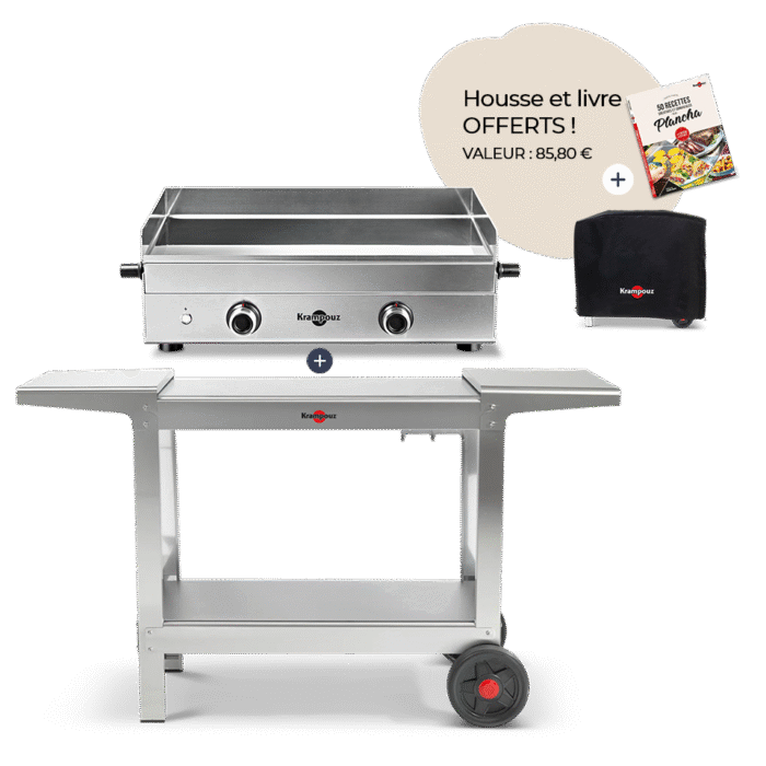 Pack • Plancha Design gaz + Chariot Plein Air