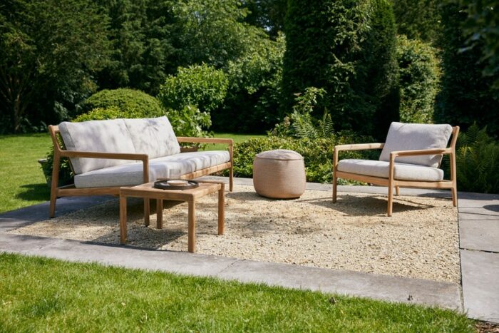 Canapé d'extérieur Jack en teck, L.180 x P.90 cm – Image 13