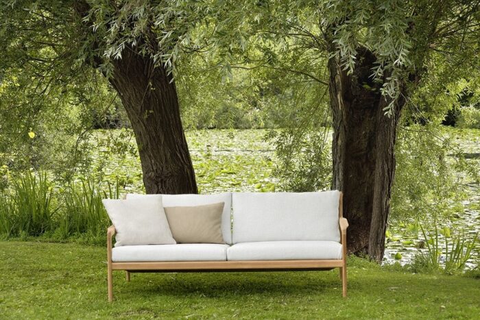 Canapé d'extérieur Jack en teck, L.180 x P.90 cm – Image 8