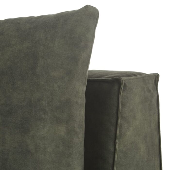 Barack - Green marbled velvet modular sofa chair – Image 4