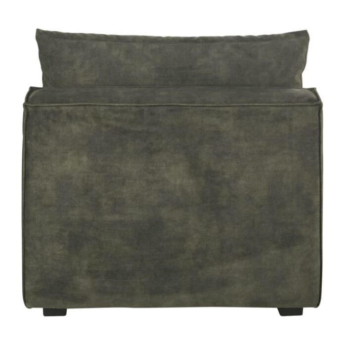 Barack - Green marbled velvet modular sofa chair – Image 5