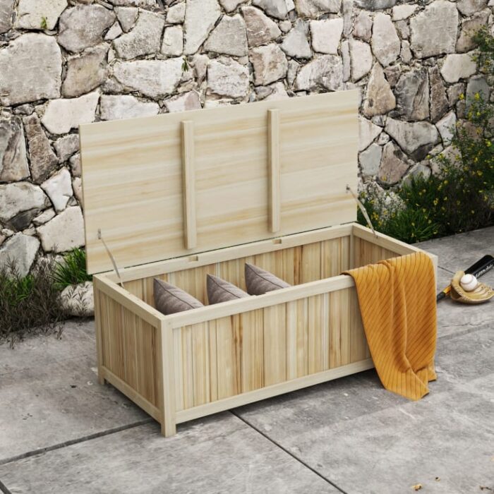 Outsunny - Coffre de rangement extérieur 172L - dim. 120L x 55l x 45H cm - bois – Image 2