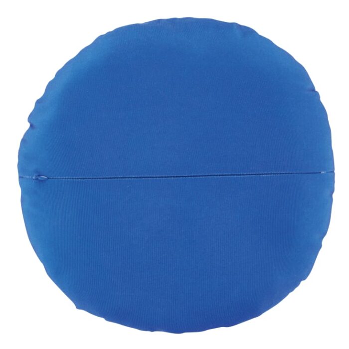 Auxane - Coussin de jardin rond en polyester recyclé motifs imprimés rayures bleues et blanches D40 – Image 2