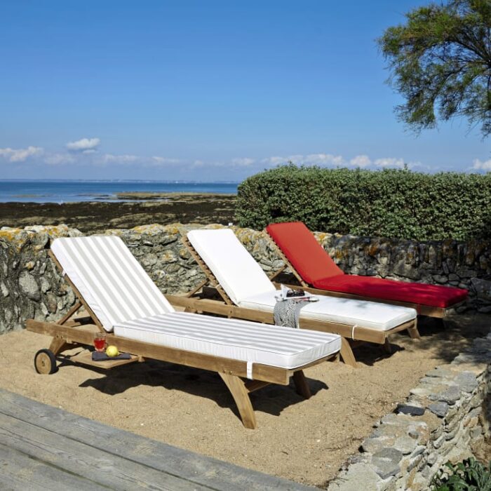 Oleron - Matelas pour bain de soleil écru – Image 3