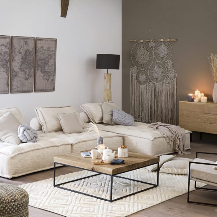 Neo Elementary - Méridienne pour canapé modulable beige sable – Image 7
