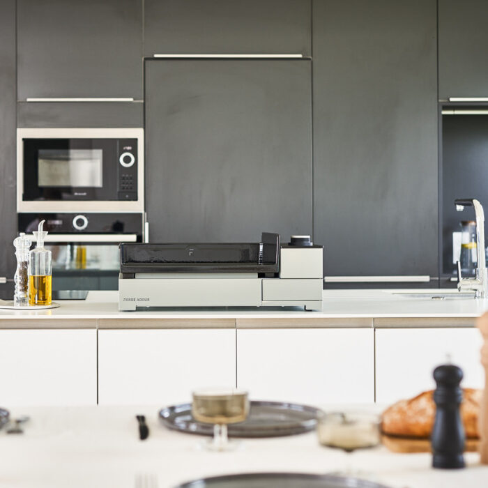 Plancha Premium Électrique 45 cm Acier noir et gris clair – Image 2