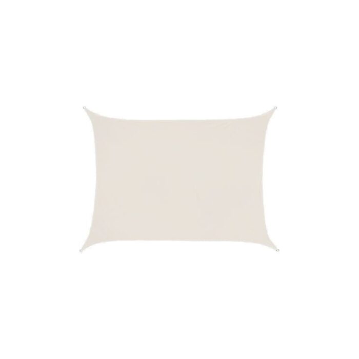 Toile d'ombrage rectangulaire 4 x 3 mètres blanc gardena
